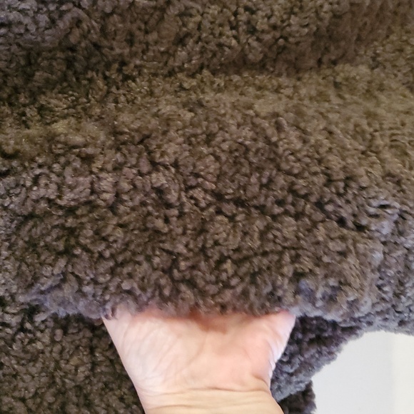 Burning Torch Teddy Faux Fur Coat In Brown Sample Size OS - Picture 9 of 11